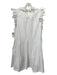 Sea New York Size XL White Cotton Sleeveless scallop neckline Tiered Dress White / XL