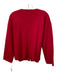 Eileen Fisher Size PM Red Wool Boucle Zip Up Side Pockets Sweater Red / PM