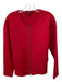 Eileen Fisher Size PM Red Wool Boucle Zip Up Side Pockets Sweater Red / PM