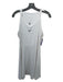 Nike Dri-Fit Size Medium White & Black Polyester Blend Sleeveless Ribbed Dress White & Black / Medium