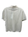 Theory Size M Cream White Linen Blend Ribbed Knit Short Sleeve Polo Top Cream White / M