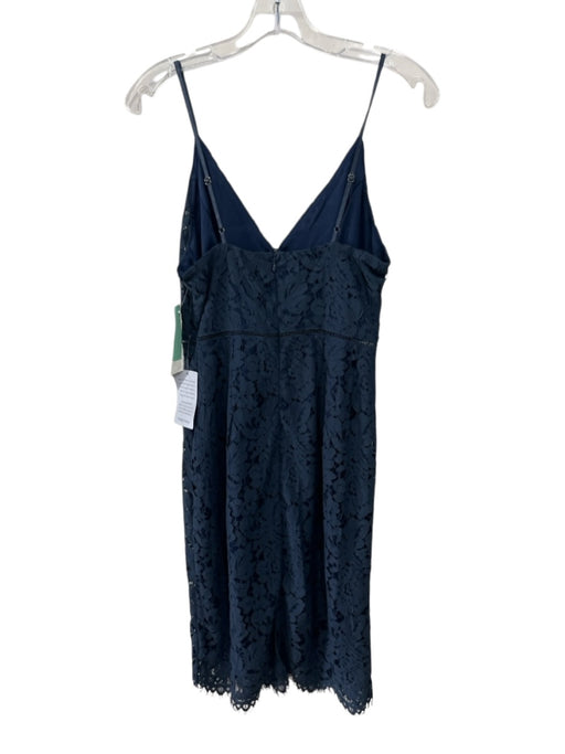 ASTR Size S Navy Blue Cotton Blend Floral Lace Overlay Spaghetti Strap Dress Navy Blue / S