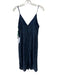 ASTR Size S Navy Blue Cotton Blend Floral Lace Overlay Spaghetti Strap Dress Navy Blue / S