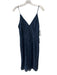 ASTR Size S Navy Blue Cotton Blend Floral Lace Overlay Spaghetti Strap Dress Navy Blue / S