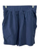 Alo Size S Navy Blue Polyester Blend Elastic & Drawstring Waist Pocketed Shorts Navy Blue / S