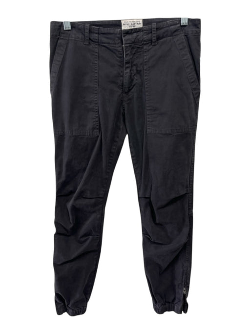 Nili Lotan Size 0 Dark Chocolate Brown Cotton Blend Patch Pocket Jogger Pants Dark Chocolate Brown / 0