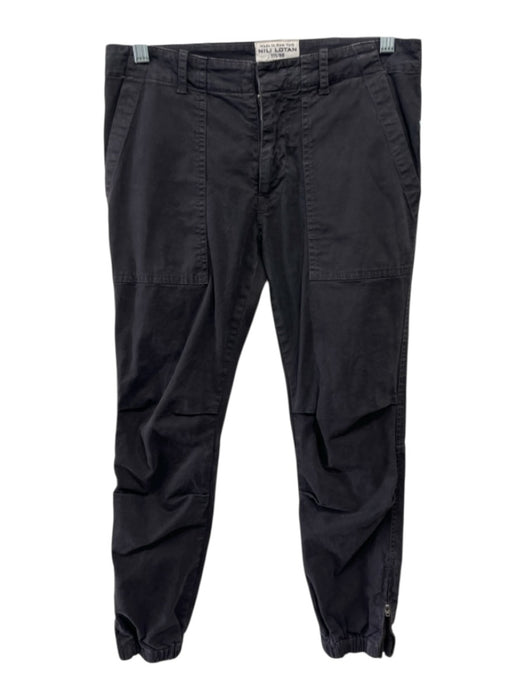 Nili Lotan Size 0 Dark Chocolate Brown Cotton Blend Patch Pocket Jogger Pants Dark Chocolate Brown / 0