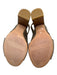 Stuart Weitzman Shoe Size 5 Gold Tone Leather Upper Metallic Criss Cross Sandals Gold Tone / 5