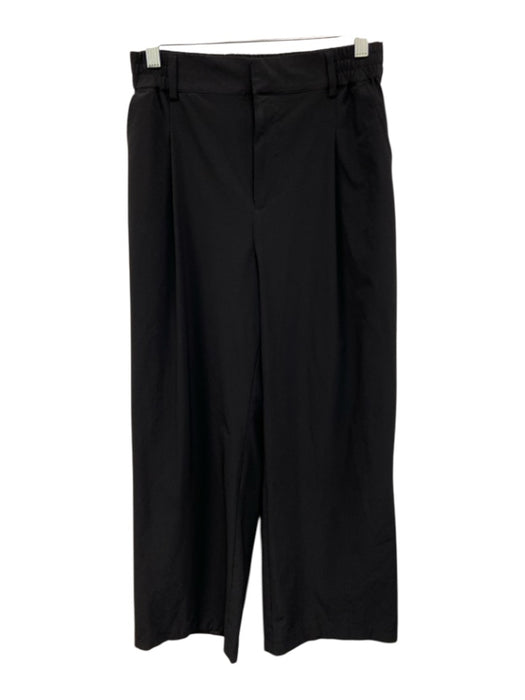 Alo Yoga Size XS Black Nylon Elastic Waist Zip Wide Leg Pants Black / XS