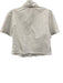 Love The Label Size XS White Cotton Half Puff Sleeve Gathered Button Front Top White / XS