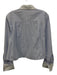 Frame Size Small White & Blue Cotton Long Sleeve Striped Button Front Top White & Blue / Small