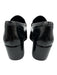 Larroude Shoe Size 5.5 Black Leather Upper Square Toe Logo Penny Loafer Loafers Black / 5.5
