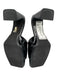 Jeffrey Campbell Shoe Size 5 Black Manmade Material Square Toe Patent Sandals Black / 5