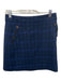 Veronica Beard Size 2 Navy Polyester Blend High Rise Mini Plaid Skirt Navy / 2