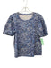 Lilly Pulitzer Size M Blue Cotton Blend Printed Short Sleeve Top Blue / M
