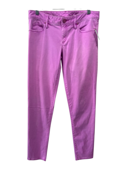 Lilly Pulitzer Size 6 Pink Cotton Blend Skinny Zip & Button Pants Pink / 6