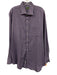 Sid Mashburn Size XL Purple Cotton Blend Solid Button Up Men's Long Sleeve Shirt Purple / XL