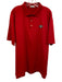 Peter Millar Size XL Red Synthetic Solid Athletic Polo Men's Short Sleeve Red / XL