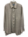 Hilditch & Key Size 17.5 Beige & Multi Color Wool Blend Grid Men's Short Sleeve Beige & Multi Color / 17.5