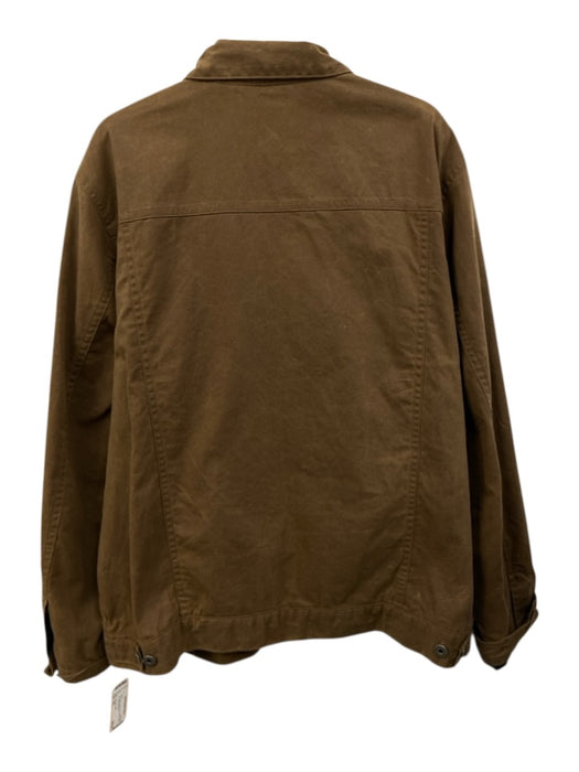 Flint and Tinder Size XXL Tan Cotton Solid Waxed Button up Men's Jacket Tan / XXL