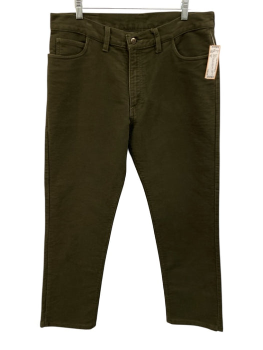 Farlow Size 36 Olive Green Cotton Blend Solid Khaki Men's Pants Olive Green / 36