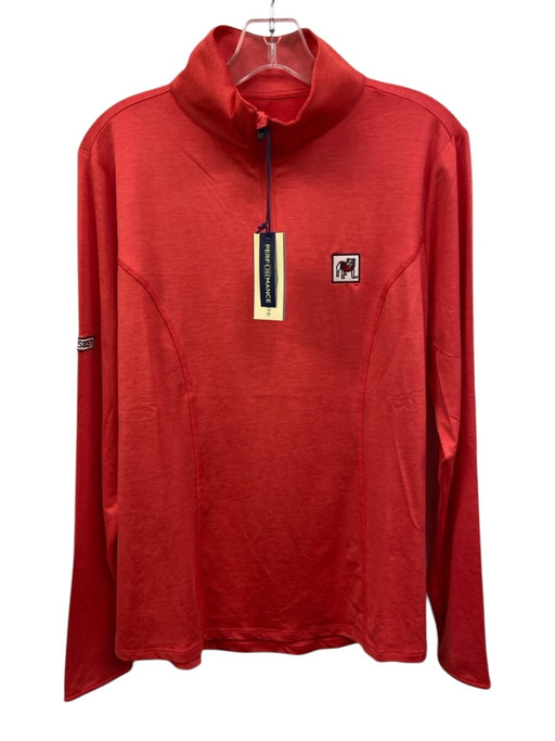 Onward Reserve Size Large Red Polyester Blend Long Sleeve Heathered Sweater Red / Large