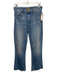 Mother Size 28 Light Wash Cotton Denim High Rise Whiskering Raw Hem Jeans Light Wash / 28