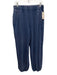 FP Movement Size Medium Blue Cotton Blend Elastic Waist Faded Wide Leg Pants Blue / Medium