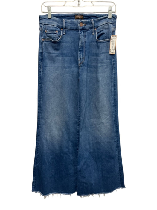 Mother Size 27 Medium Wash Cotton Denim High Rise Whiskering Faded Jeans Medium Wash / 27