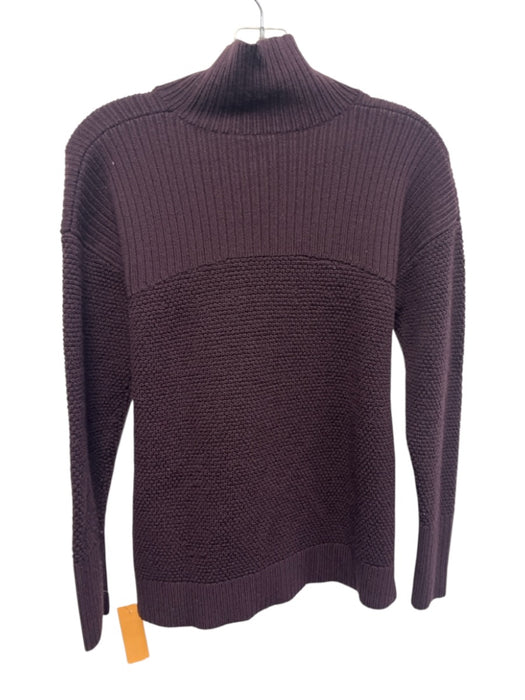 Lululemon Size 10 Dark Purple Wool Long Sleeve Chunky Knit turtle neck Sweater Dark Purple / 10