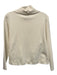 European Culture Size Small White Viscose Blend Long Sleeve Mock Neck Top White / Small
