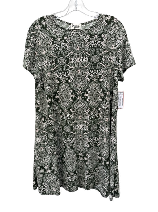 Show Me Your Mumu Size M Green & Light Pink Polyester Blend Floral swing Dress Green & Light Pink / M