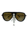 Jimmy Choo Black & Bronze Metal & Acetate Aviator tinted lens Sunglasses Black & Bronze
