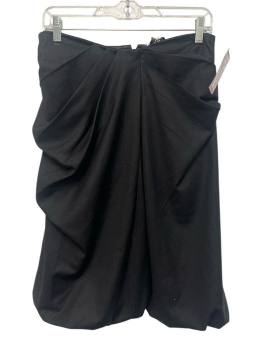 Sea New York Size 2 Black Polyester & Viscose Mini Sleeveless pleats Dress Black / 2
