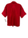 Alice + Olivia Size S Red Cotton Blend Short Sleeve Button Up Collar Top Red / S