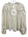 Jonathan Simkhai Size XS White Linen & Viscose Long Sleeve Cut Outs Top White / XS
