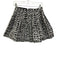 Alice + Olivia Size 0 White & Black Polyester Puff Pleats All Over Print Skirt White & Black / 0