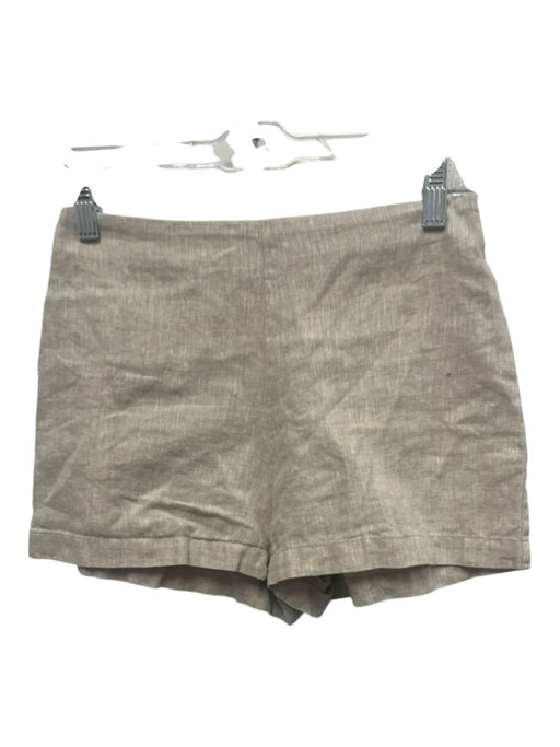 Reformation Size 2 Beige Linen Back Zip Shorts Beige / 2