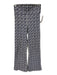 The Upside Size XS Blue & White Polyamide Blend Textured High Rise Pants Blue & White / XS