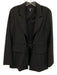 Drew Size XS Black Polyester Blend Tie Waist Flap Pockets Blazer Jacket Black / XS