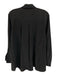 Leo & Sage Size XS Black Silk Concealed buttons Long Sleeve High Low Hem Top Black / XS