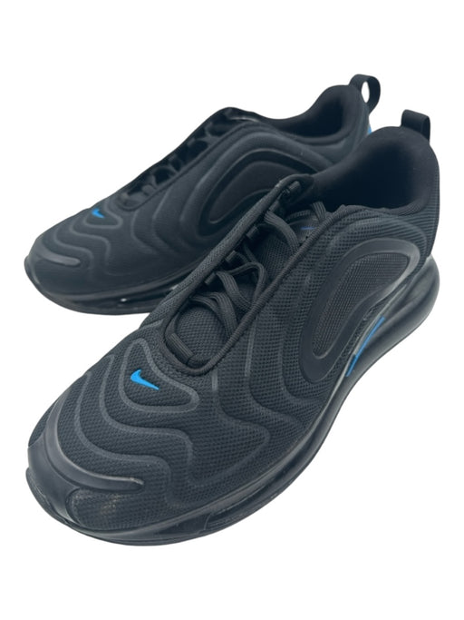 Nike Shoe Size 7Y Black & Blue Nylon Air Max lace up Low Top Swoosh Sneakers Black & Blue / 7Y