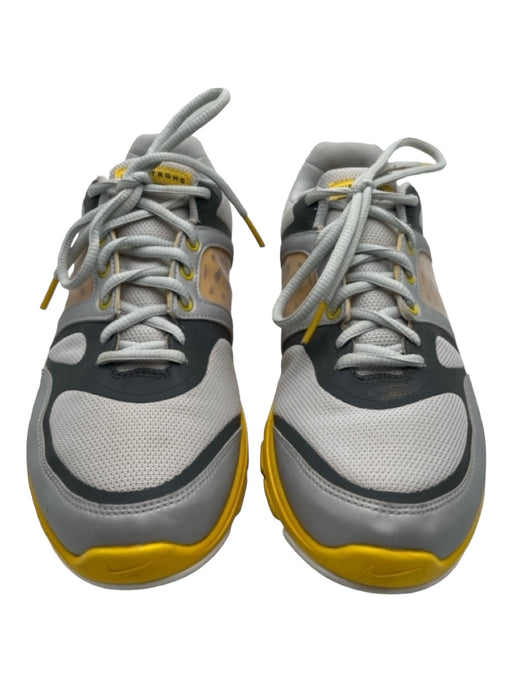 Nike Shoe Size 9 Gray & Yellow Synthetic Lace Up Running Mesh Sneakers Gray & Yellow / 9