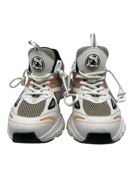 Axel Arigato Shoe Size 9 White, Beige & Orange textile upper Lace Up Sneakers White, Beige & Orange / 9