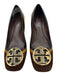 Tory Burch Shoe Size 8.5 Brown, Yellow & Black Suede & Leather Gold Logo Pumps Brown, Yellow & Black / 8.5