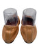 Lanvin Shoe Size Est 7 Nude Beige Leather Scrunch Detail Slip On Flats Nude Beige / Est 7