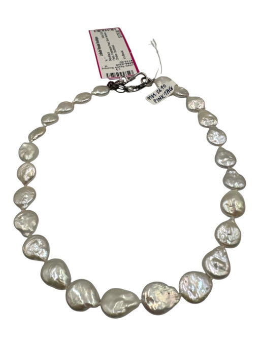 No Brand Pearl Freshwater Pearl Silver Hardware Choker Necklace Pearl