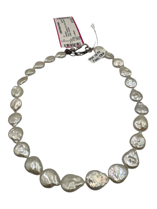 No Brand Pearl Freshwater Pearl Silver Hardware Choker Necklace Pearl