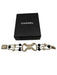 Chanel Gold, White & Black Gold Plated Faux Pearl Bow Rhinestone Bracelet Gold, White & Black