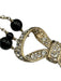 Chanel Gold, White & Black Gold Plated Faux Pearl Bow Rhinestone Bracelet Gold, White & Black